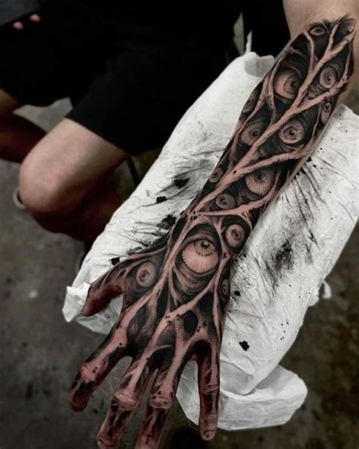 19 best Creepy Arm Tattoos images on Pinterest Arm tattoos, Arm