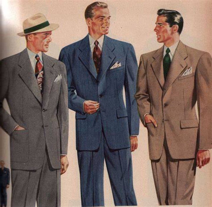 1940s mens fashion trends Walter Courtney