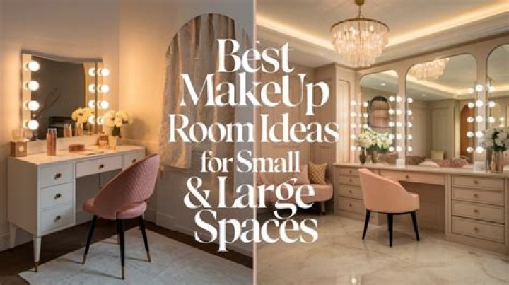 40+ best small makeup room decoration ideas featuring feminine color 1
