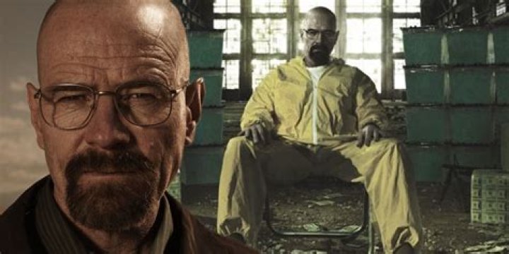 A composite image of Walter White from Breaking Bad