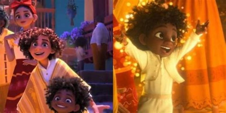 A split image of Antonio and Mirabel from Disney's Encanto