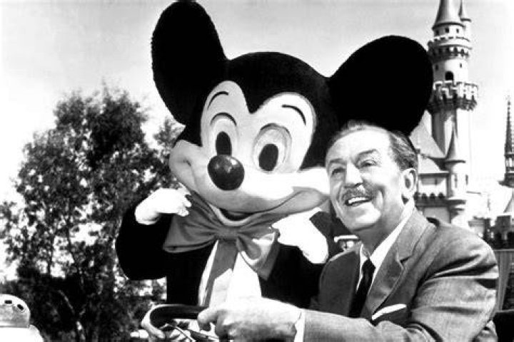 A Walt Disney and Mickey Mouse statue at Disneyland California. Photo / Getty Images