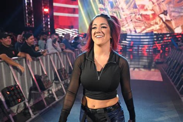A young Bayley in a wrestling ring