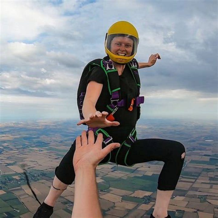Actor John Alman Doing Parachute Jump Editorial Stock Photo Stock