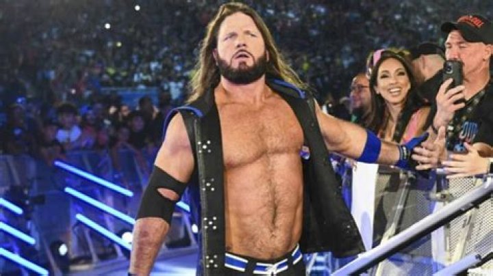 AJ Styles coming to the ring in WWE