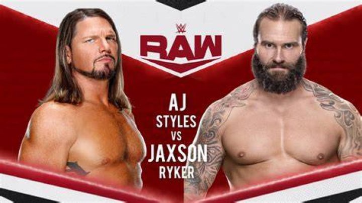 AJ Styles vs Jaxson Ryker Xavier Woods WWE Raw