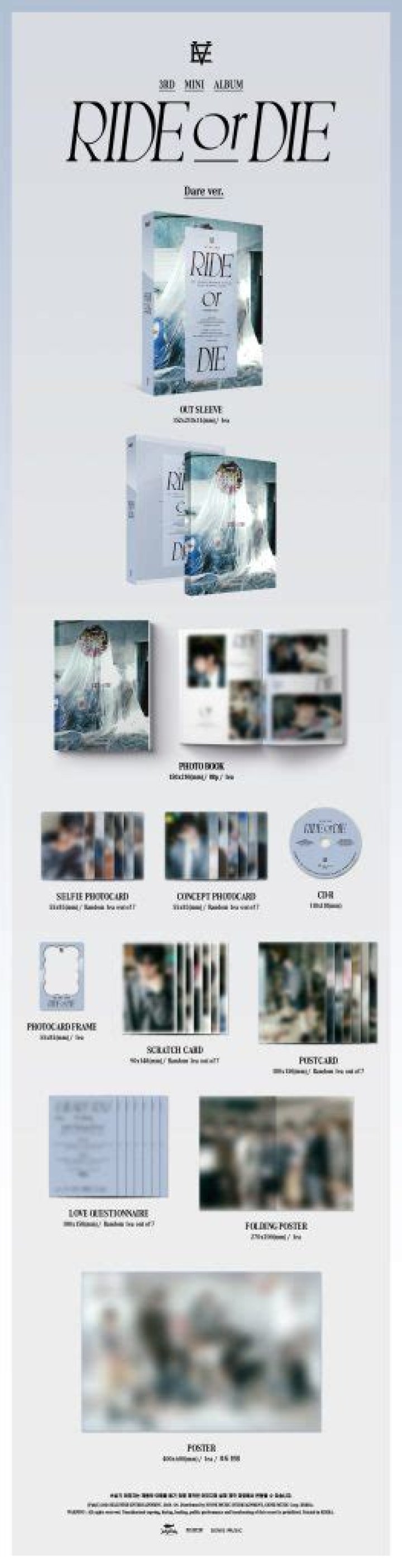 Album EVNNE RIDE or DIE Kpopowo.pl albumy KPOP CD, gadżety KPOP, merch