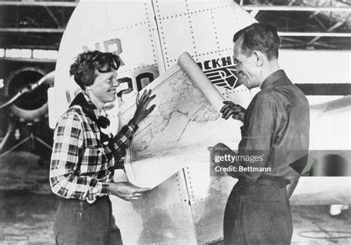 Amelia Earhart and her navigator Fred Noonan in May, 1937. Photo / AP