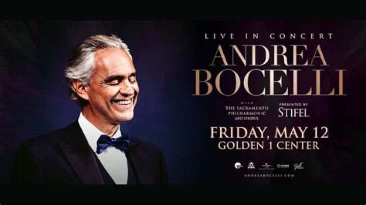 Andrea Bocelli at Golden 1 Center in Sacramento May 12, 2023 SF Station