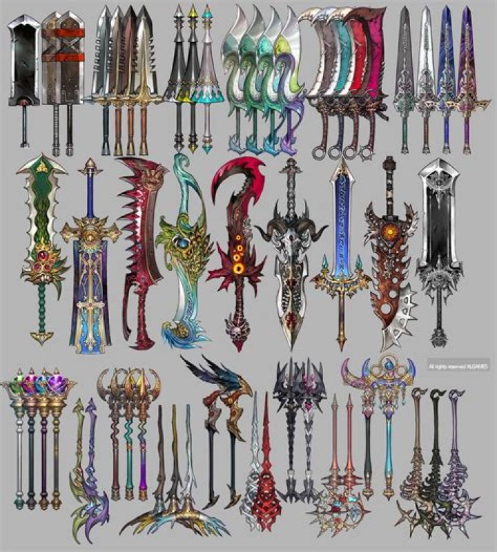 Anime Weapons, Fantasy Weapons, Fantasy Character Design, Character