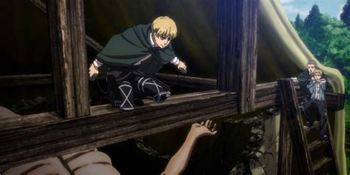 Armin and Connie in Attack on Titan