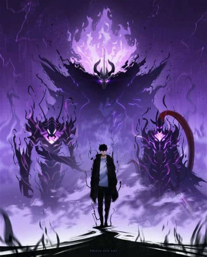 Artwork from the Solo Leveling manga series.