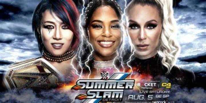 asuka vs bealir vs flair at summerslam