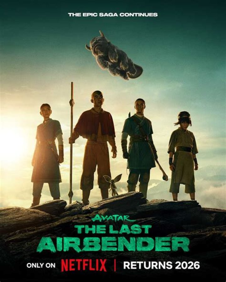 Avatar Last Airbender poster with Aang Sokka and Katara