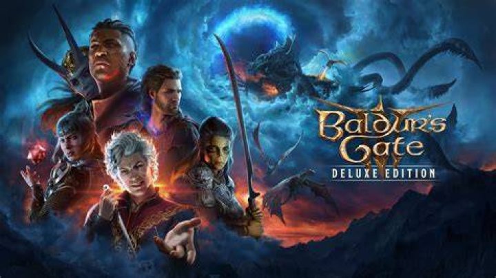Baldurs Gate 3's Astarion looks worried on the left while Shadowheart looks sad on the right. Behind them is a ring of fire.
