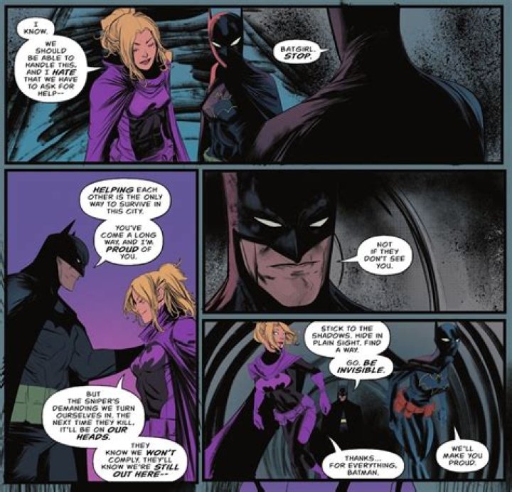 Batgirl stephanie brown batman sad