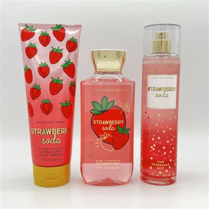 Bath and Body Works Strawberry Pound Cake Gift Set