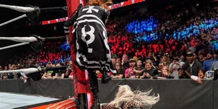 Becky Lynch attacks Liv Morgan 