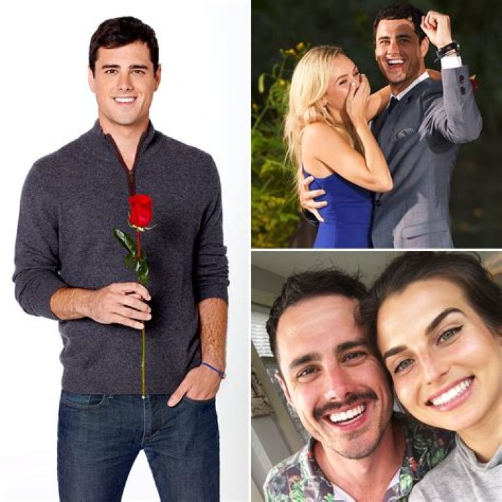 Ben Higgins on The Bachelor holding a rose