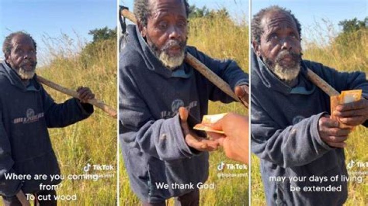 BI Phakathi gives hungry grandpa money BI Phakathi gives hungry grandpa money