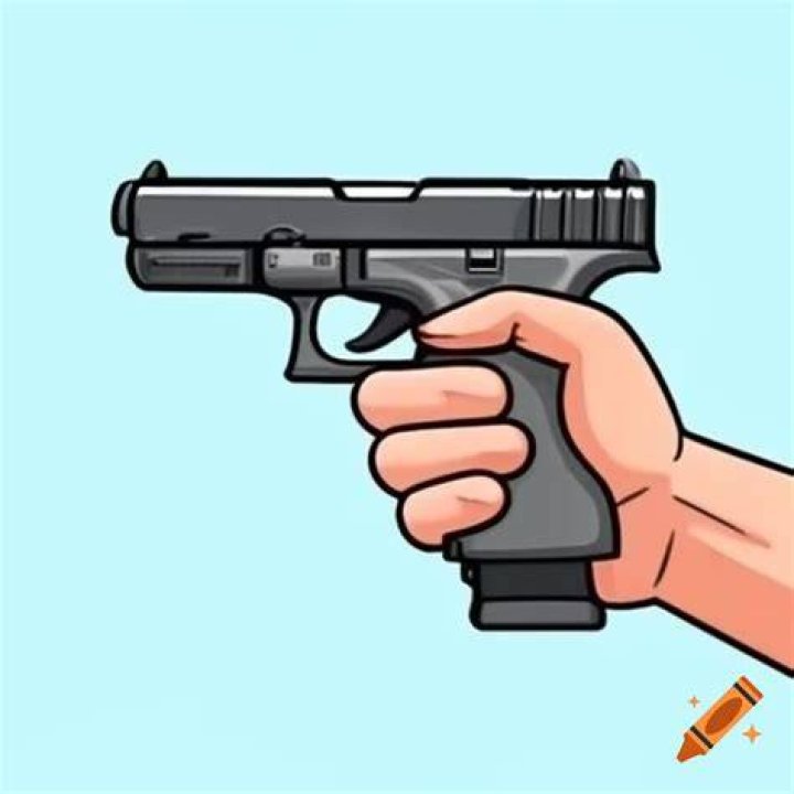 Big Nick holding a gun and walking