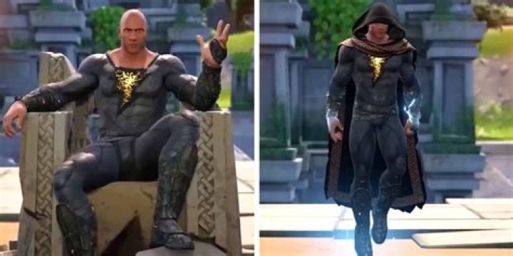 Black Adam Skin Poses in Fortnite Trailer
