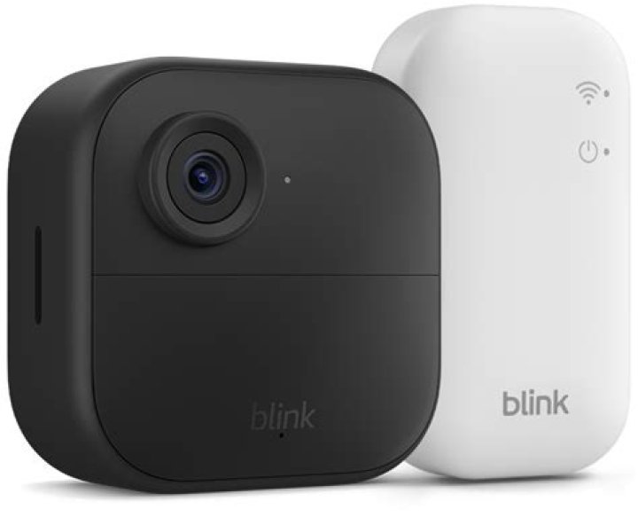 Blink Mini camera sitting on a table