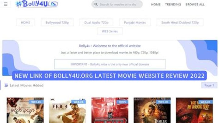 Bolly4u 2020 Bollywood HD Movies Free Download Bolly4u Website Full