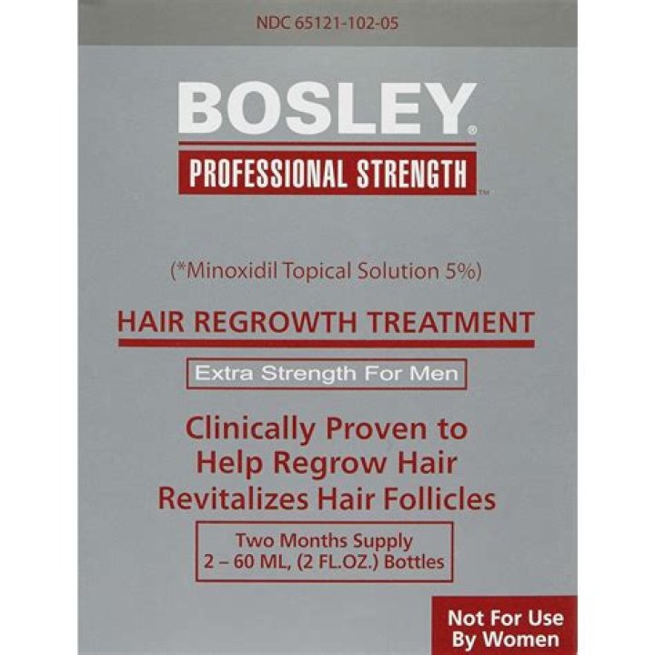 BOSLEY Hair Regrowth Treatment Extra Strength by for Men 2 x 2 oz