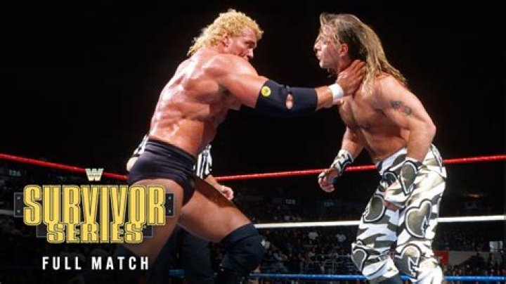 Bret v Shawn Michaels Survivor Series 1997 Cropped