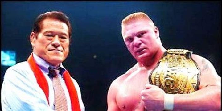 Brock Lesnar and Antonio Inoki