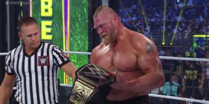 Brock Lesnar WWE Champion Elimination Chamber 2022 Cropped