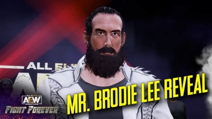 Brodie Lee With AEW Title