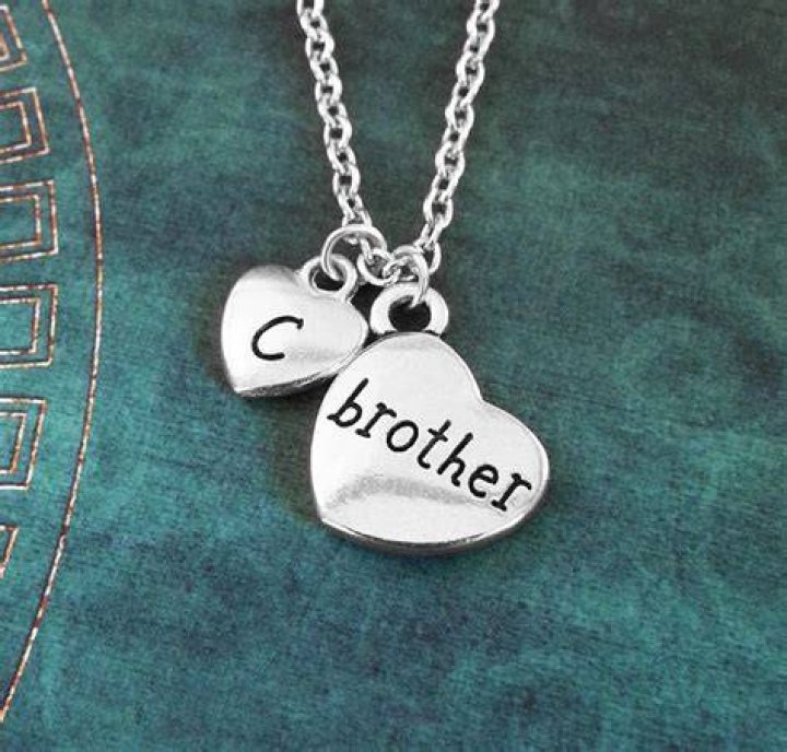 Brother Necklace SMALL Brother Jewelry Brother Heart Necklace