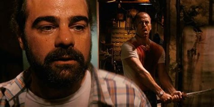 Butch with a samurai sword in Pulp Fiction