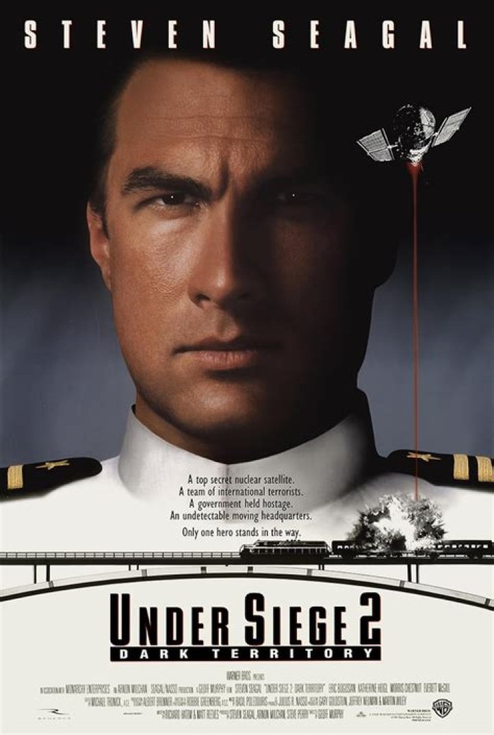 Casey saluting in Under Siege.