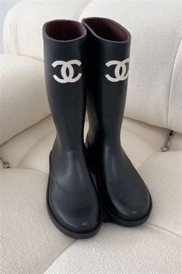 Chanel Rain High Boots G38355 Black 2021