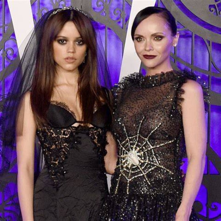Christina Ricci and Jenna Ortega As Wednesday Addams