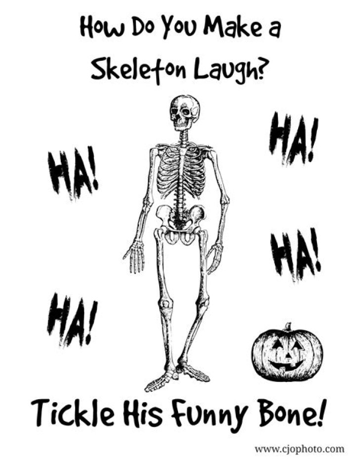 CJO Photo Halloween Joke Coloring Page Ghost Joke