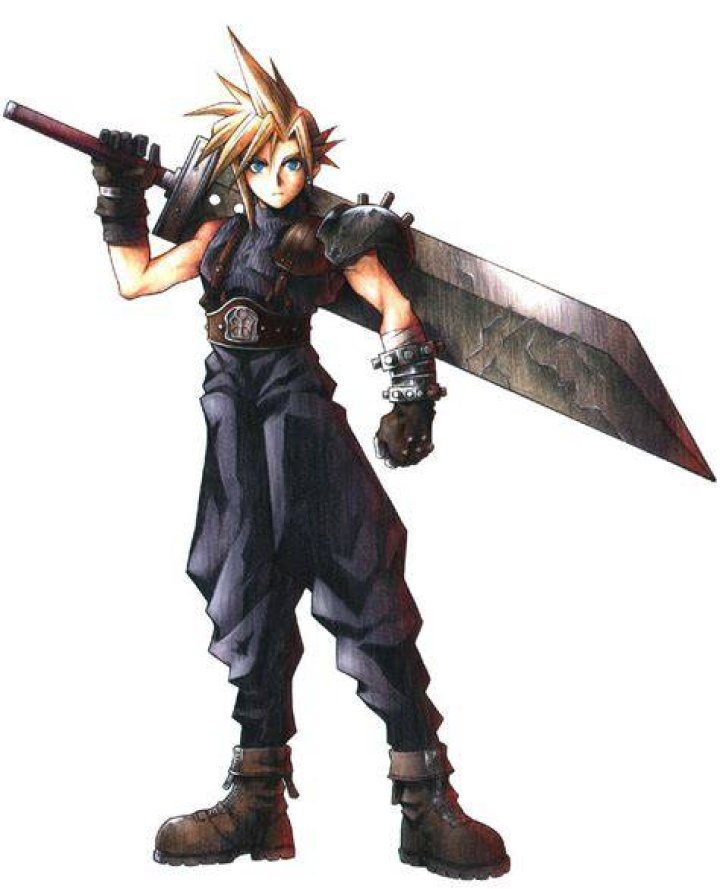 Cloud from Final Fantasy VII Rebirth with a weapon 1