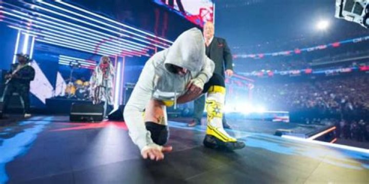 CM Punk making his entrance 