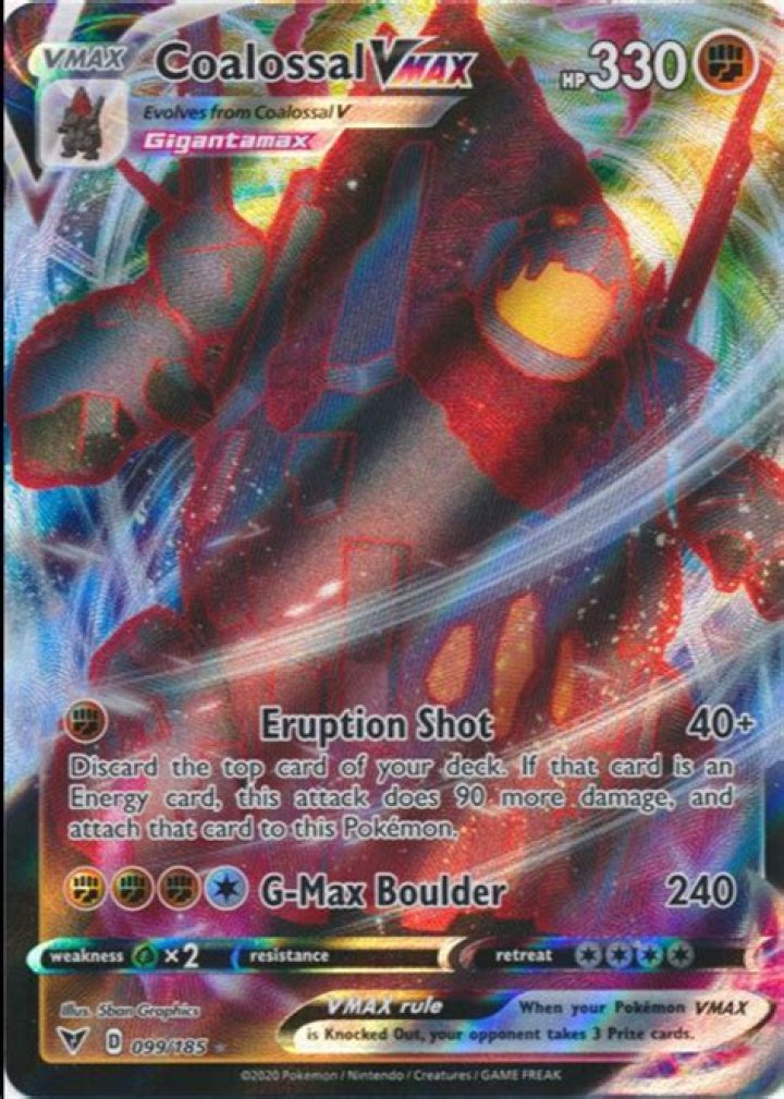 coalossal Gigantimax Sword and Shield Pokemon