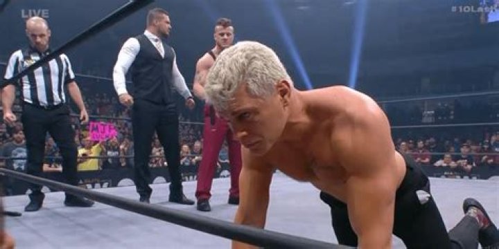 Cody Rhodes MJF lashing