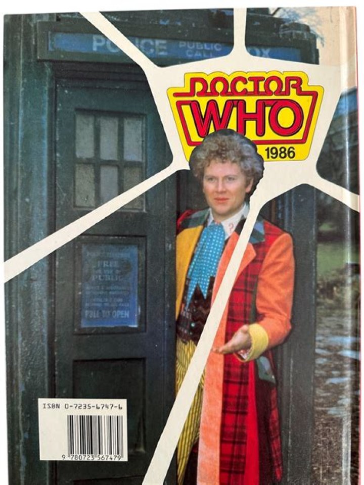 Colin Baker as the Doctor in the TARDIS