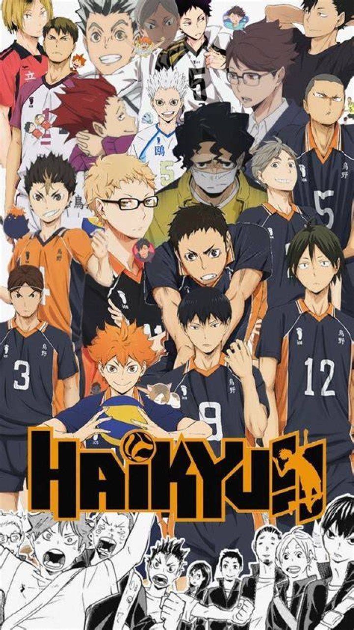 Collage of characters from Haikyuu