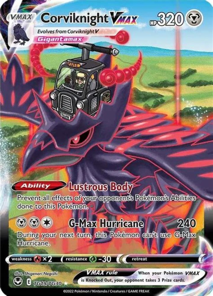 Corviknight Gigantimax Sword and Shield Pokemon