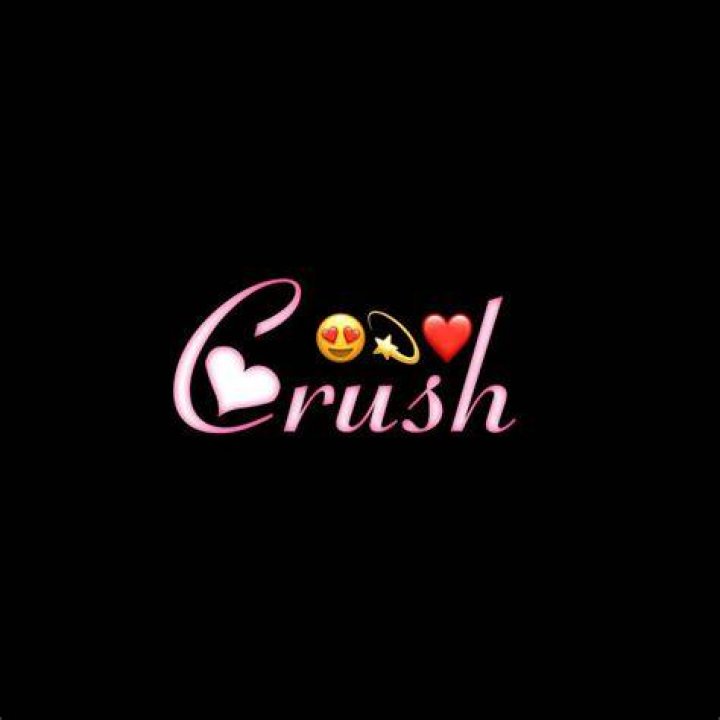 Crush Name Black Background HD Wallpaper Emoji for instagram