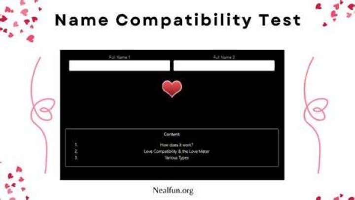 Crush Name Compatibility Test Groenerekenkamer
