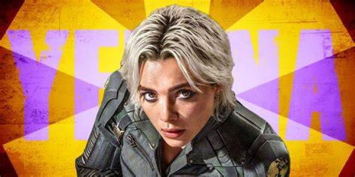 Custom image of Florence Pugh looking surprised and the assembly of an atomic bomb in Oppenheimer.