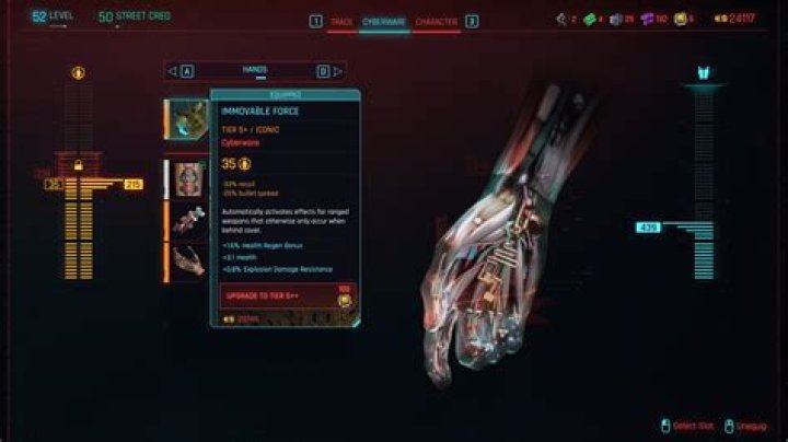 Cyberpunk 2077 Immovable Force New Hands Cyberware